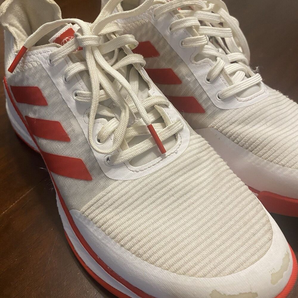 Nike/ Crazy Flight / Indoor Sport Shoe/ White-Red/ Women SZ 9